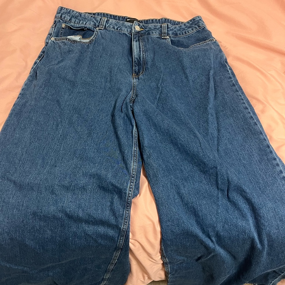 ASOS Curve Blue Flare & Wide Leg Jeans
